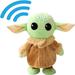 ZhoHuaBoy Talking Baby Yoda 7.8 Inch Walking Baby and Toy Repeats What You Say Plush Animal Toy Electronic Toy for Boys Girls Stuffed Animal Baby Doll for Kids Gifts