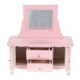 Vanity Dressing Table 1: 12 House Dressing Table Furniture Kids Play Toys DIY Dresser Table Desk Bedroom Decoration Accessory Parts Gifts Miniature Bedroom Furniture