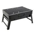 Charcoal Grill Portable Charcoal Grill Foldable Suitable for Outdoor Camping BBQ Beach BBQ 43x30x24cm