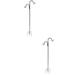 2pcs Shepherd Hooks Bird Feeder Pole Garden Hanging Plants Basket Hanger Metal for Light Solar Lantern Jar Wind Chimes Garden Stake and Wedding Decor Black