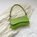 YEAHOO Ladies Shoulder Crossbody Bags PU Leather Women Underarm Bags Solid Color Small Top-handle Bags Purse Female Daily Handbags(Green)