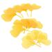 100 Pcs Yellow Artificial Vine Morning Glory Decorations for Home Leaf Wreath