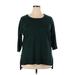 Cynthia Rowley TJX Pullover Sweater: Green Print Tops - Women's Size 1X
