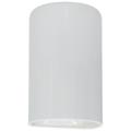 Ambiance 12 1/2"H Gloss White Cylinder Closed Top ADA Sconce