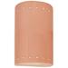 Ambiance 9 1/2"H Blush Perfs Cylinder Closed LED ADA Sconce