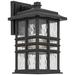 Beacon Square 14.25" 1-Light Outdoor Wall Light in Textured Black