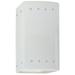 Ambiance 9 1/2"H White Rectangle Perfs LED Outdoor Sconce