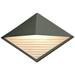 Ambiance 8"H Pewter Green Diamond LED ADA Outdoor Sconce