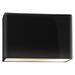 Ambiance 8"H Black Wide Rectangle LED ADA Outdoor Sconce