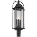 Harbor Row 27.25" 4-Light Outdoor Post Light in Textured Black