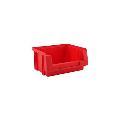 PROREGAL Mega Deal 50x Sichtlagerbox Classic H | Rot | HxBxT 5x10x9cm | Polypropylen | Sichtlagerbehälter, Sichtlagerkasten, Sichtlagerkastensortiment Image