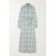 Polo Ralph Lauren - Belted Checked Cotton-twill Maxi Shirt Dress - Blue