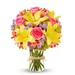 Flowers - Pink Lemonade Rose & Lily Bouquet