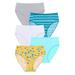 Plus Size Women's Hi-Cut Cotton Brief 5-Pack by Comfort Choice in Falling Floral Pack (Size 8)