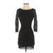 Forever 21 Contemporary Cocktail Dress - Mini: Black Dresses - Women's Size Small