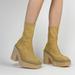 Free People Shoes | Free People Gigi Ankle Suede Boots 37.5 | Color: Orange | Size: 37.5
