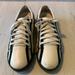 Gucci Shoes | Gucci Women's White Vintage Boulevard Lace Up Signature Leather Sneakers Size 8 | Color: Black/White | Size: 8