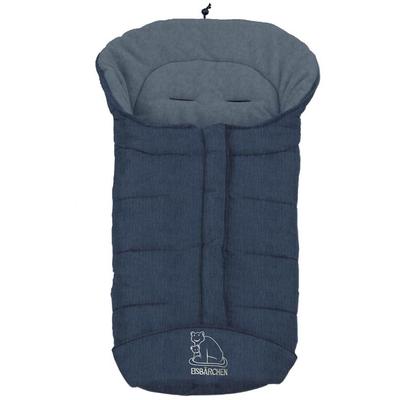 Fußsack HEITMANN FELLE "Eisbärchen - Winterfußsack Copy Fleece", blau, B:47cm L:98cm, Polyester, Fußsäcke, mit Fleecefutter, Mumienform möglich, für Kinderwagen, waschbar