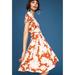 Anthropologie Dresses | Anthropologie Maeve Dress Summer Breeze Orange Floral Jersey | Color: Orange/White | Size: M