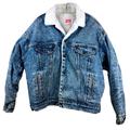 Levi's Jackets & Coats | Levi's Vtg Sherpa Lined Denim Trucker Jacket Blue Jean Made In Usa - Men’s Large | Color: Blue | Size: L