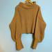 Free People Sweaters | Bnwot Free People Be Yours Pullover Sweater Brown Knit Sweater Top | Color: Brown/Tan | Size: L