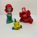 Disney Toys | Lot Of 3 Disney Little Mermaid Toddler Bath Toy Figures Ariel Flounder Sebastian | Color: Red/Yellow | Size: 3 Toys