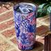 Lilly Pulitzer Dining | Lilly Pulitzer Tumbler Stainless Steel 20 Ounce Jellyfish Print W Brand New Lid | Color: Blue/Pink | Size: Os