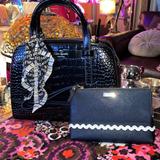 Kate Spade Bags | Kate Spade Crocodile Felix Satchel | Color: Black | Size: Os