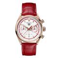 TAG Heuer Men's Carrera Rose Gold Red Chronograph Automatic Men's Watch CBN2045.FC8316, Size 42mm