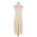 Old Navy Casual Dress - Sheath Scoop Neck Sleeveless: Tan Solid Dresses - Women's Size X-Small Petite