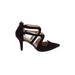 Liz Claiborne Heels: Pumps Stilleto Cocktail Burgundy Solid Shoes - Women's Size 7 - Pointed Toe