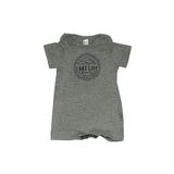 Rabbit Skins Short Sleeve Outfit: Gray Marled Tops - Size Newborn