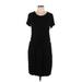 32 Degrees Casual Dress - DropWaist: Black Solid Dresses - Women's Size Large