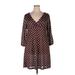 Lily by Firmiana Casual Dress: Brown Polka Dots Dresses - Women's Size X-Large