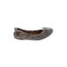 Lucky Brand Flats: Gray Print Shoes - Women's Size 8 1/2 - Round Toe