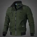 Veste de vol à col montant pour hommes manteau de l'armée de l'air vêtements de travail