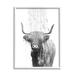 Stupell Industries Az-239-Framed Cattle Bathroom Splash Print Canvas in Gray | 20 H x 16 W x 1.5 D in | Wayfair az-239_wfr_16x20