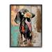 Stupell Industries Dachshund Modern Collage Framed On Wood Print Wood in Brown | 14 H x 11 W x 1.5 D in | Wayfair ay-977_fr_11x14