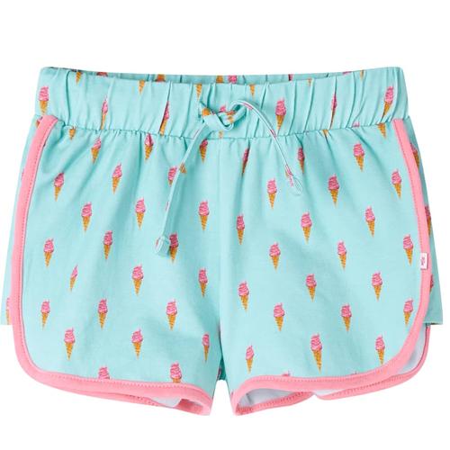 vidaXL Kindershorts mit Kordelzug Eiscreme-Muster Helles Minzgrün 116