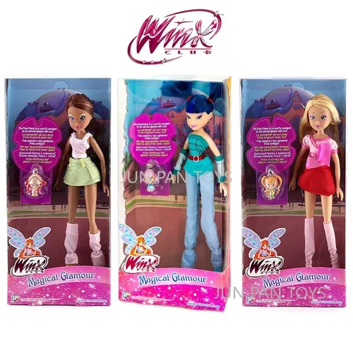 Original Winx Club magische Glamour Puppe Musa Flora Layla Spielzeug für Mädchen Sammler puppen