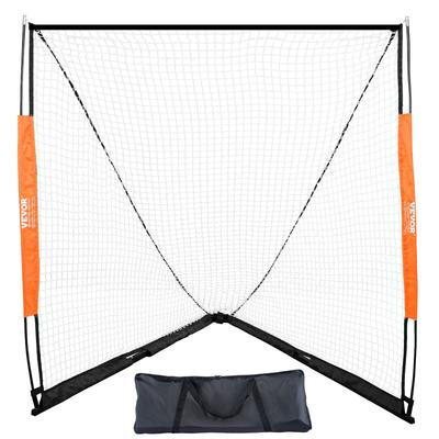 VEVOR Lacrosse Goal,Portable Lacrosse Goal with Carry Bag,Fiberglass Rod Backyard Lacrosse Training Equipment