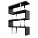 Wade Logan® Burdeshaw Geometric Bookcase in Gray/Black | 72 H x 67 W x 16 D in | Wayfair F0DC4556F4D3440BAF652D396B294A68