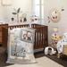 Lambs & Ivy Patchwork Jungle 5-Piece Nursery Baby Crib Bedding Set