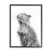 Stupell Industries Az-233-Framed Cat Bathroom Splash Print Canvas in Gray | 14 H x 11 W x 1.5 D in | Wayfair az-233_fr_11x14