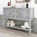 Red Barrel Studio® Winifield Accent Cabinet Wood in Gray | 34 H x 46 W x 15 D in | Wayfair 80487550BE2D441AA17126642448458A