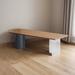 Latitude Run® Modern simple dining table Plastic/Acrylic/Wood/Metal in Black/Brown/Gray | 29.53 H x 78.74 W x 31.5 D in | Wayfair