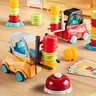 Verrückte Gabelstapler presse Schaufel spiele Spielzeug Bildung Stapeln Spielzeug Familie