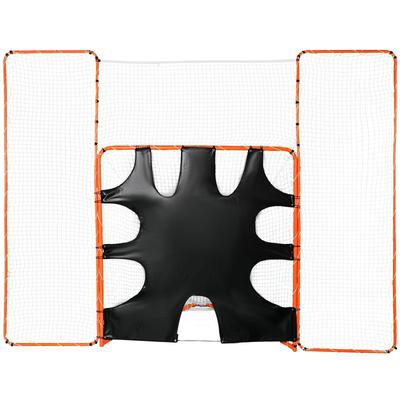 VEVOR 3-IN-1 Lacrosse Goal with Backstop and Target,Steel Frame Backyard Lacrosse Rebounder Equipment