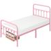 Yaheetech Classic Iron Platform Bed with High Headboard and Footboard Strong Metal-Framed Bed