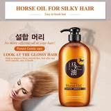 Daqian Horse Oil Nourishing Shampoo-No.1 Horse Oil Supple Moisturizing Shampoo Japanese Horse Oil Shampoo Japan PurenesHorse Oil Ginseng Extract Rhizogenes Nourish Dry Hair Shampoo